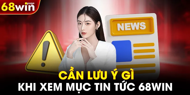 Cần lưu ý gì khi xem mục tin tức 68WIN