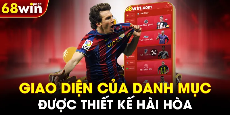 Giao diện của danh mục được thiết kế hài hòa