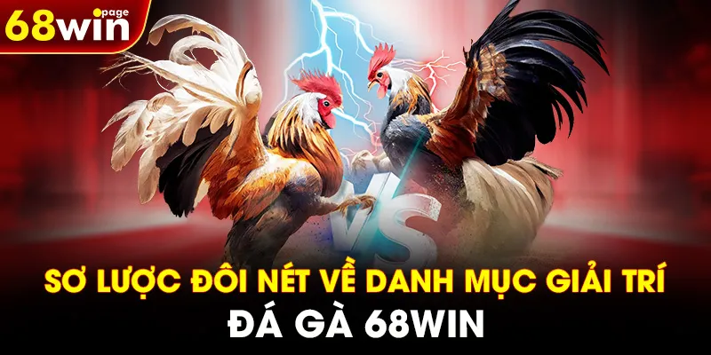 Sơ lược đôi nét về danh mục giải trí Đá Gà 68WIN